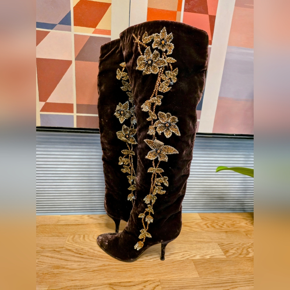 Sergio ROSSI new Vintage Boots 37 Size 7